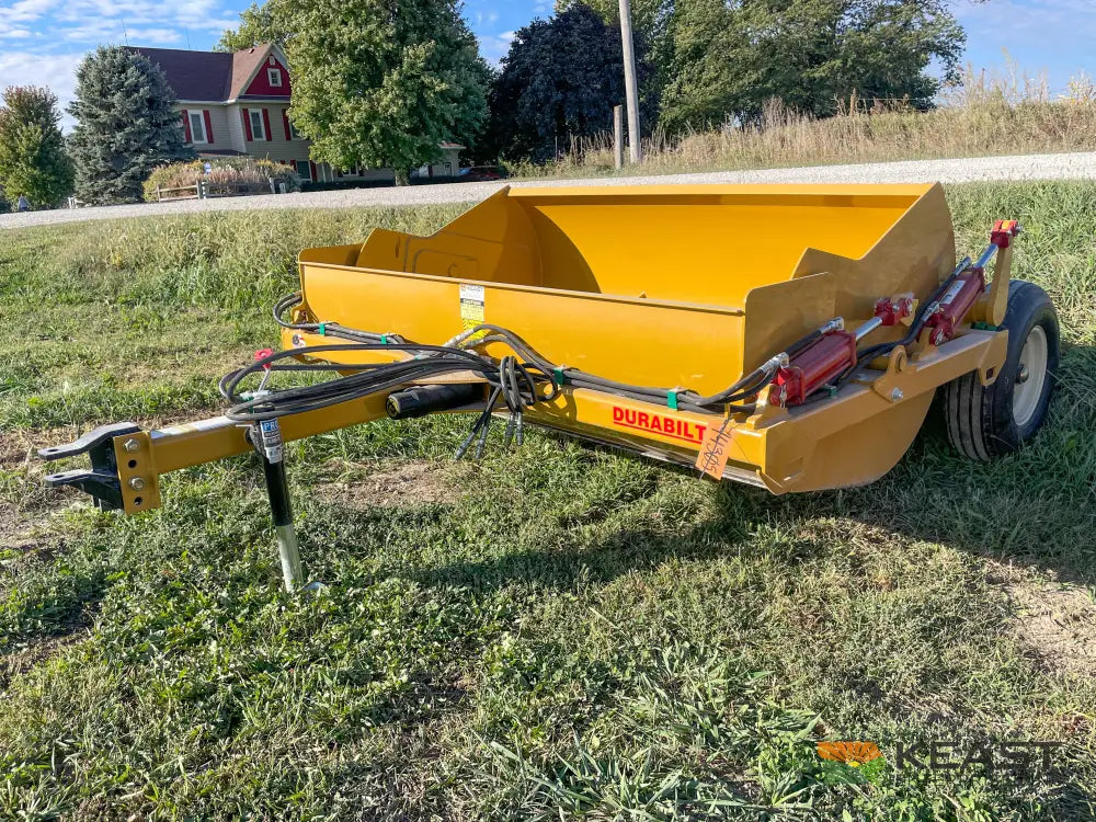 Durabilt DP84HCDB 4.5 Yard Dirt Pan Scraper - 4.5 yd Capacity 84’’ Width Dirt Pans