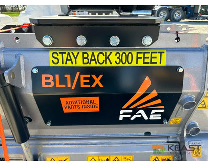 FAE BL1/EX/VT 75 Excavator Mulcher - Variable Piston Motor Bite Limiter Rotor Mulchers