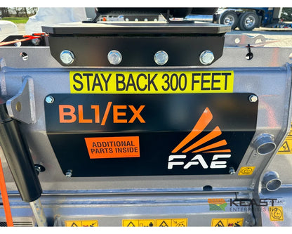 FAE BL1/EX/VT 75 Excavator Mulcher - Variable Piston Motor Bite Limiter Rotor Mulchers