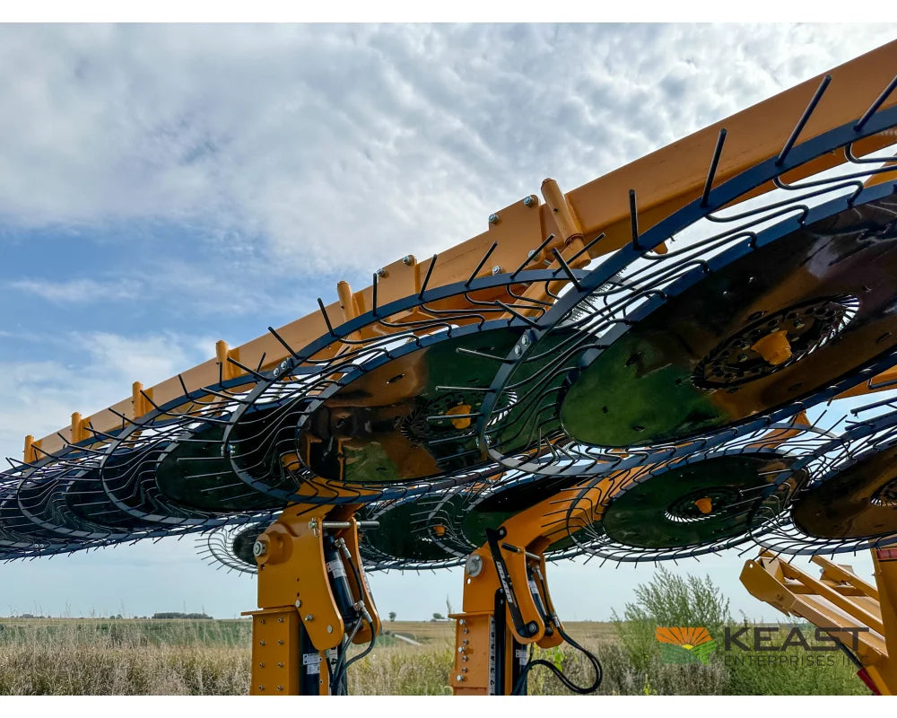 Fair 1500 15 Wheel Hay Rake 28’ Working Width 60’’ Wheels 3 in 1 Turn Fluff and Merge - Hay Rakes