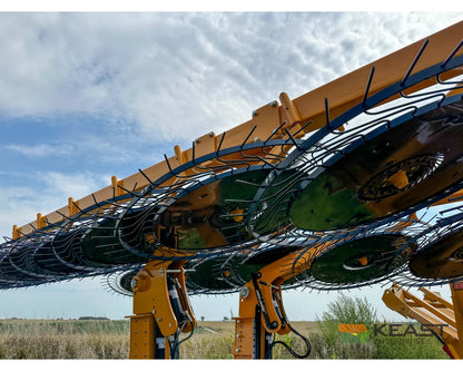 Fair 1500 15 Wheel Hay Rake 28’ Working Width 60’’ Wheels 3 in 1 Turn Fluff and Merge - Hay Rakes