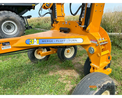 Fair 1500 15 Wheel Hay Rake 28’ Working Width 60’’ Wheels 3 in 1 Turn Fluff and Merge - Hay Rakes