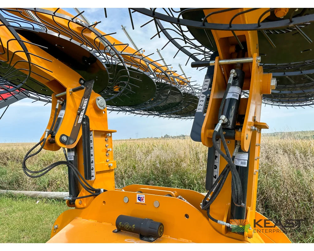 Fair 1500 15 Wheel Hay Rake 28’ Working Width 60’’ Wheels 3 in 1 Turn Fluff and Merge - Hay Rakes