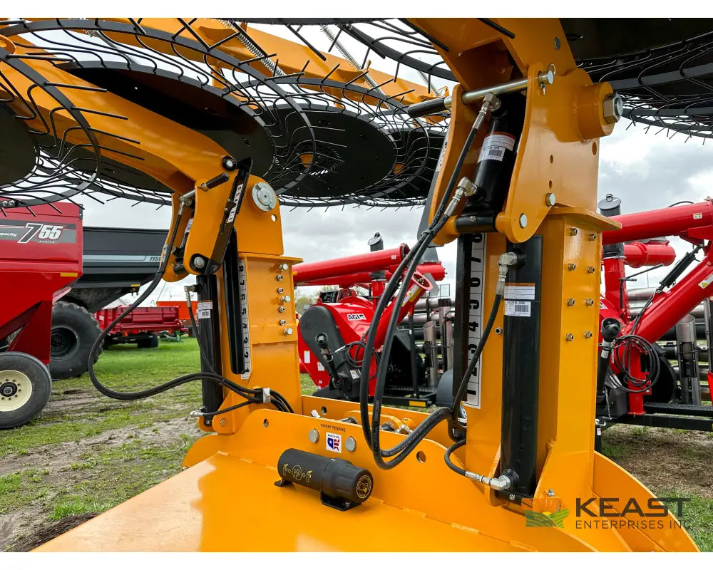 Fair 1500 15 Wheel Hay Rake - 28’ Working Width 60’’ Wheels 3 in 1 Turn Fluff and Merge Hay Rakes