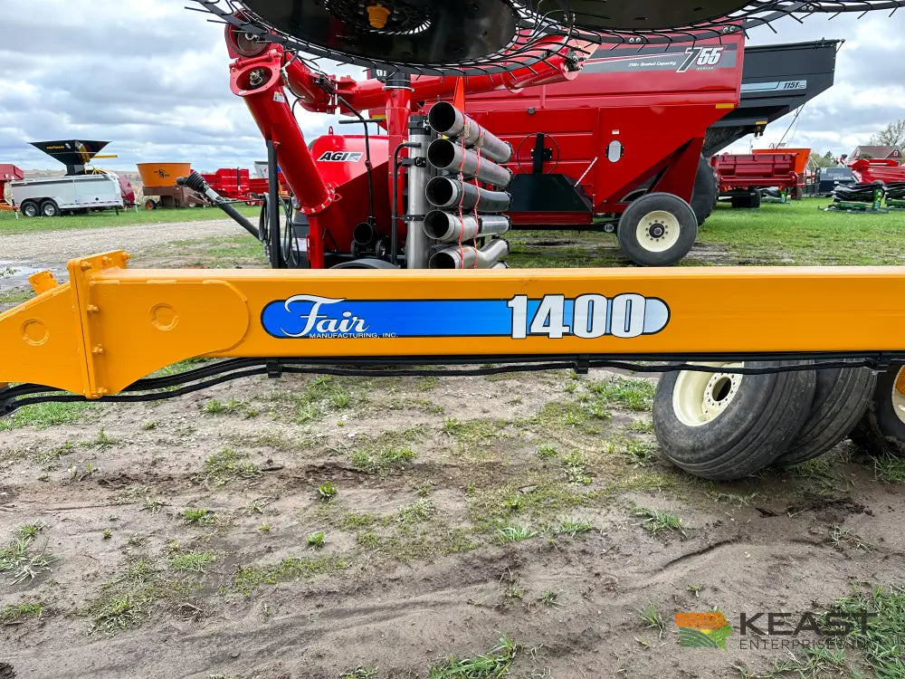 Fair 1500 15 Wheel Hay Rake - 28’ Working Width 60’’ Wheels 3 in 1 Turn Fluff and Merge Hay Rakes