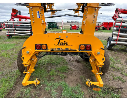 Fair 1500 15 Wheel Hay Rake - 28’ Working Width 60’’ Wheels 3 in 1 Turn Fluff and Merge Hay Rakes