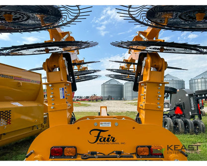 Fair 1500 15 Wheel Hay Rake 28’ Working Width 60’’ Wheels 3 in 1 Turn Fluff and Merge - Hay Rakes