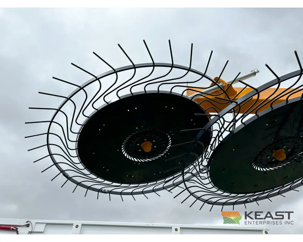 Fair 1500 15 Wheel Hay Rake - 28’ Working Width 60’’ Wheels 3 in 1 Turn Fluff and Merge Hay Rakes
