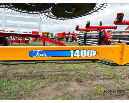 Fair 1500 15 Wheel Hay Rake - 28’ Working Width 60’’ Wheels 3 in 1 Turn Fluff and Merge Hay Rakes