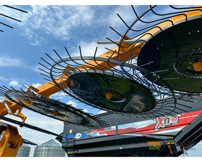 Fair 1500 15 Wheel Hay Rake 28’ Working Width 60’’ Wheels 3 in 1 Turn Fluff and Merge - Hay Rakes