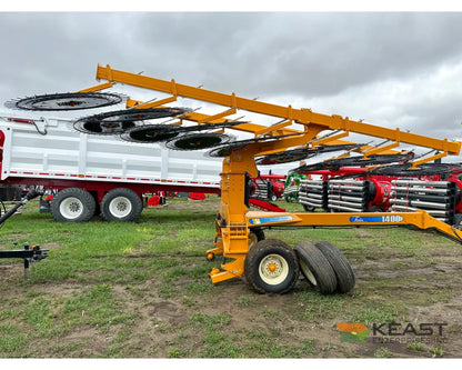 Fair 1500 15 Wheel Hay Rake - 28’ Working Width 60’’ Wheels 3 in 1 Turn Fluff and Merge Hay Rakes