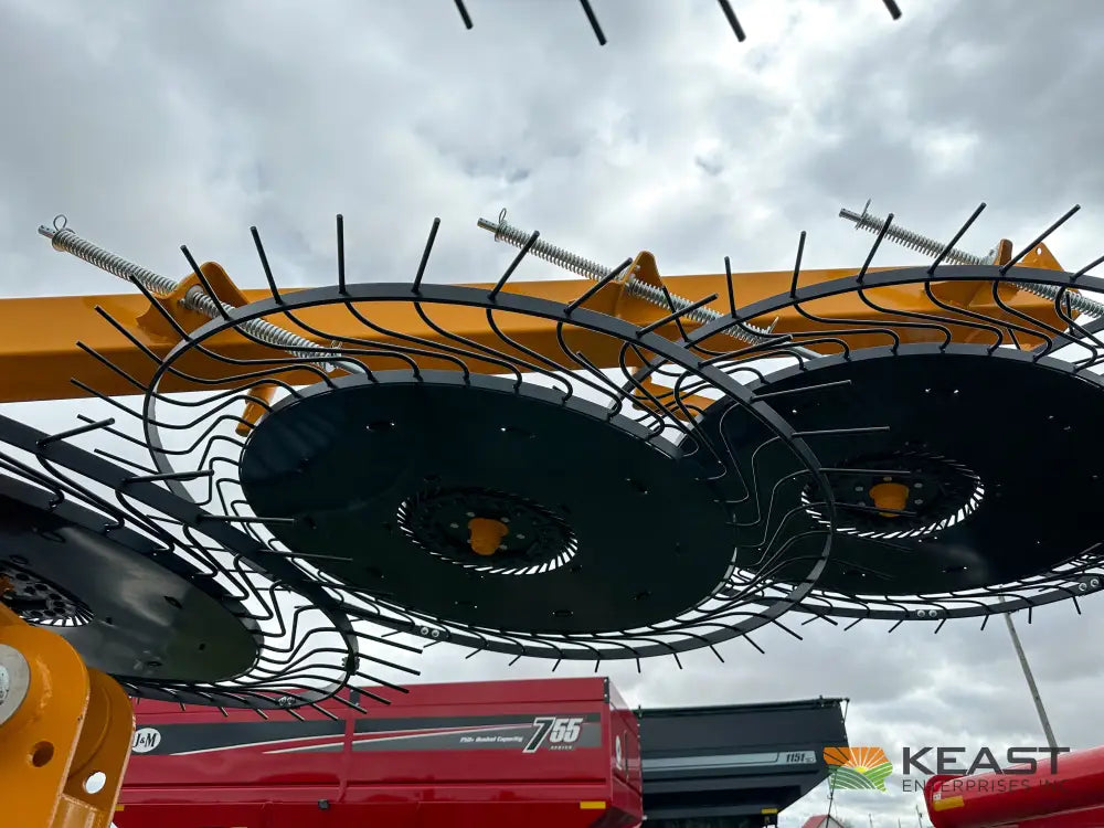 Fair 1500 15 Wheel Hay Rake - 28’ Working Width 60’’ Wheels 3 in 1 Turn Fluff and Merge Hay Rakes