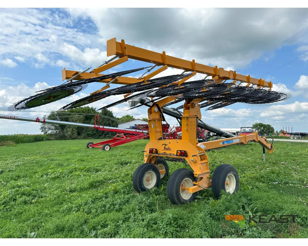 Fair 1700 17 Wheel Hay Rake - 32’ Working Width 60’’ Wheels 3 in 1 Turn Fluff and Merge Hay Rakes