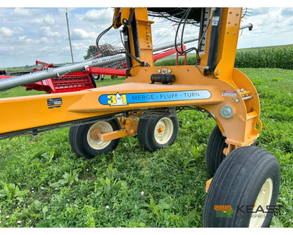 Fair 1700 17 Wheel Hay Rake - 32’ Working Width 60’’ Wheels 3 in 1 Turn Fluff and Merge Hay Rakes