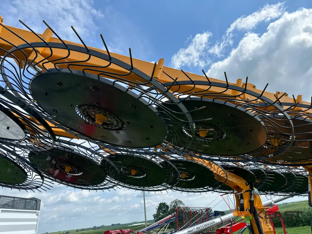 Fair 1700 17 Wheel Hay Rake - 32’ Working Width 60’’ Wheels 3 in 1 Turn Fluff and Merge Hay Rakes