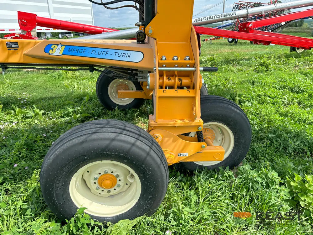 Fair 1700 17 Wheel Hay Rake - 32’ Working Width 60’’ Wheels 3 in 1 Turn Fluff and Merge Hay Rakes