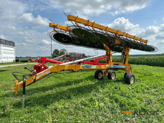 Fair 1700 17 Wheel Hay Rake - 32’ Working Width 60’’ Wheels 3 in 1 Turn Fluff and Merge Hay Rakes