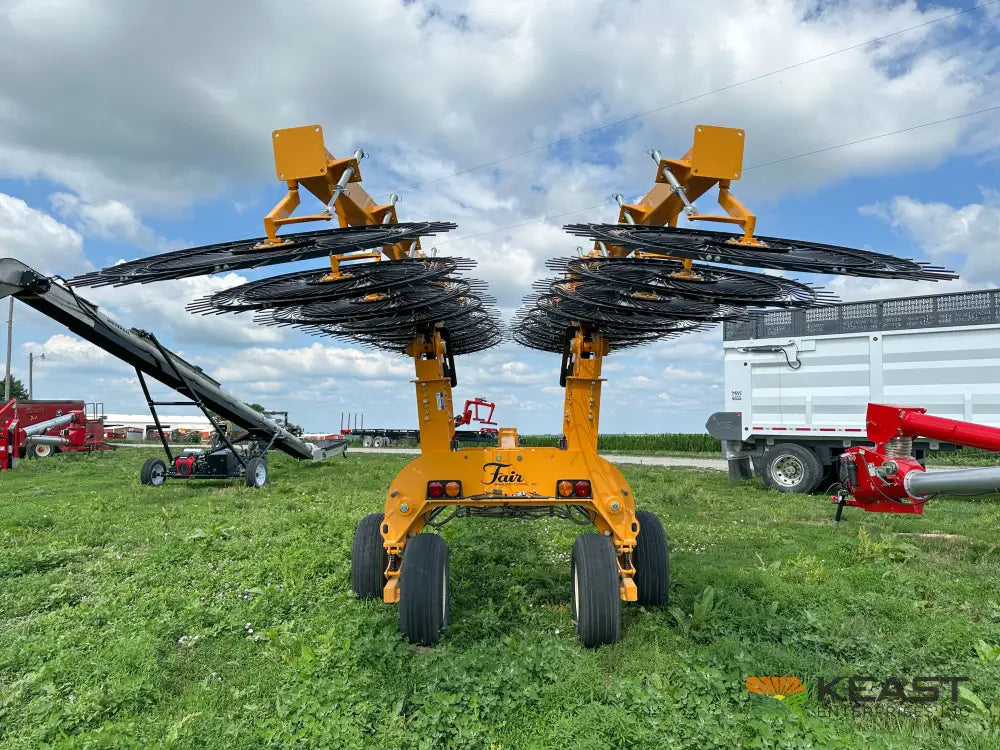Fair 1700 17 Wheel Hay Rake - 32’ Working Width 60’’ Wheels 3 in 1 Turn Fluff and Merge Hay Rakes