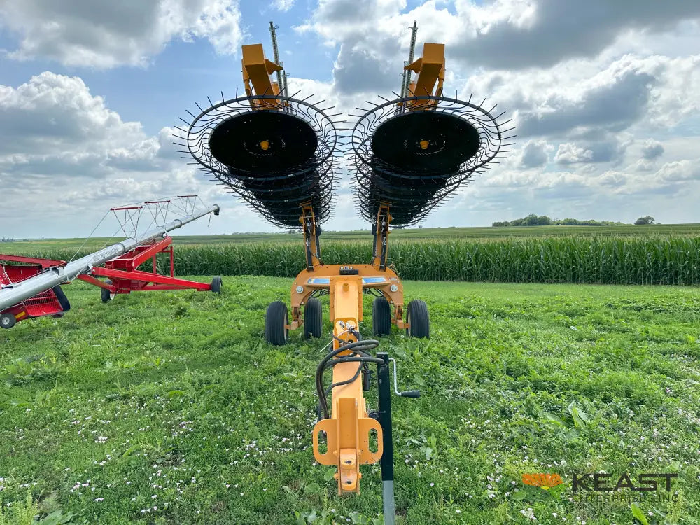 Fair 1700 17 Wheel Hay Rake - 32’ Working Width 60’’ Wheels 3 in 1 Turn Fluff and Merge Hay Rakes