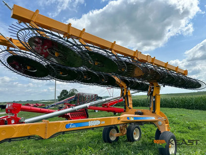 Fair 1700 17 Wheel Hay Rake - 32’ Working Width 60’’ Wheels 3 in 1 Turn Fluff and Merge Hay Rakes