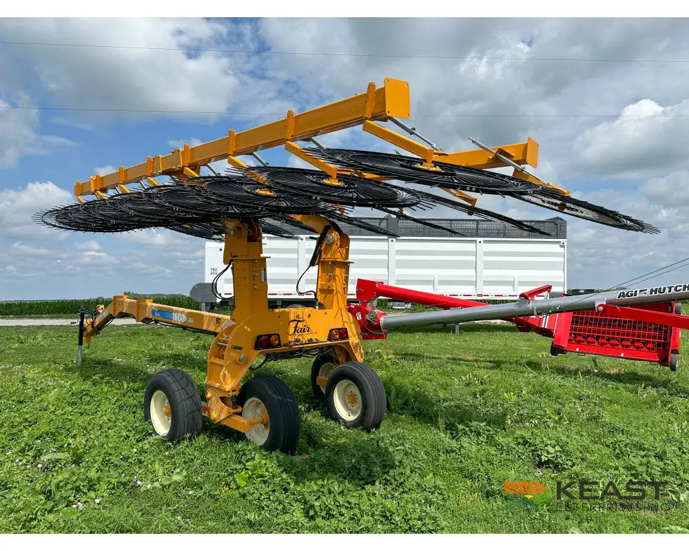 Fair 1700 17 Wheel Hay Rake - 32’ Working Width 60’’ Wheels 3 in 1 Turn Fluff and Merge Hay Rakes