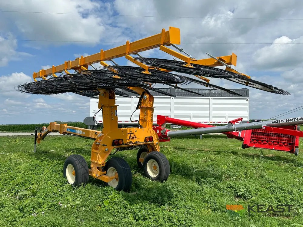 Fair 1700 17 Wheel Hay Rake - 32’ Working Width 60’’ Wheels 3 in 1 Turn Fluff and Merge Hay Rakes