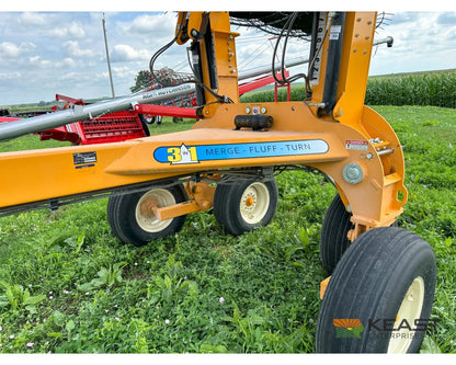 Fair 1700 17 Wheel Hay Rake - 32’ Working Width 60’’ Wheels 3 in 1 Turn Fluff and Merge Hay Rakes