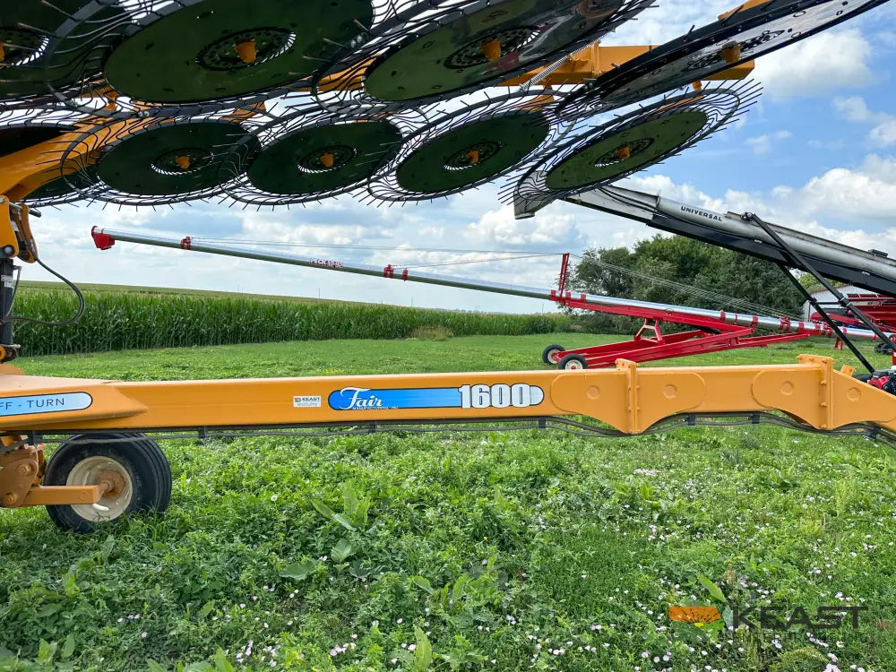 Fair 1700 17 Wheel Hay Rake - 32’ Working Width 60’’ Wheels 3 in 1 Turn Fluff and Merge Hay Rakes