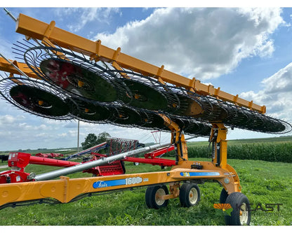 Fair 1700 17 Wheel Hay Rake - 32’ Working Width 60’’ Wheels 3 in 1 Turn Fluff and Merge Hay Rakes