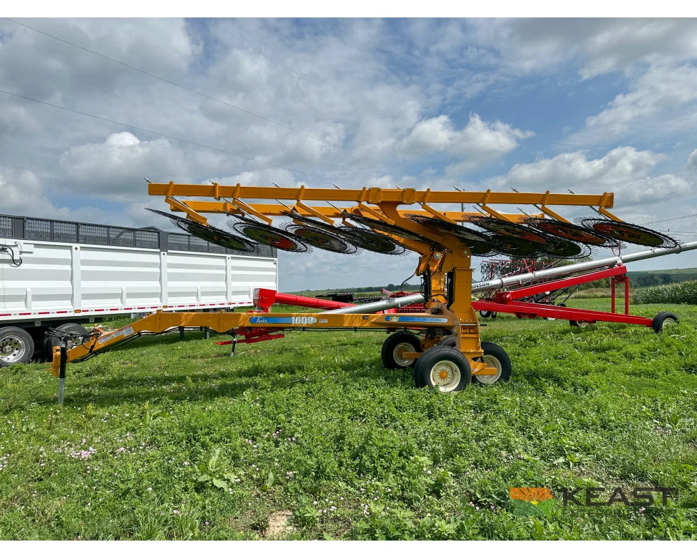 Fair 1700 17 Wheel Hay Rake - 32’ Working Width 60’’ Wheels 3 in 1 Turn Fluff and Merge Hay Rakes