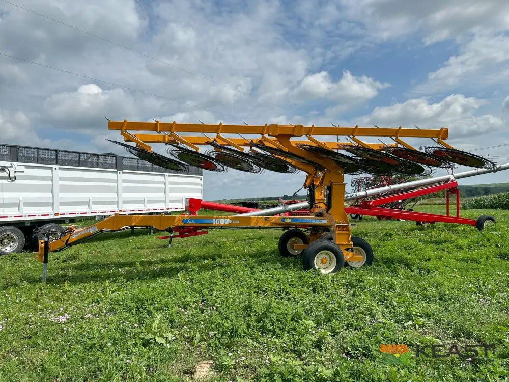 Fair 1700 17 Wheel Hay Rake - 32’ Working Width 60’’ Wheels 3 in 1 Turn Fluff and Merge Hay Rakes