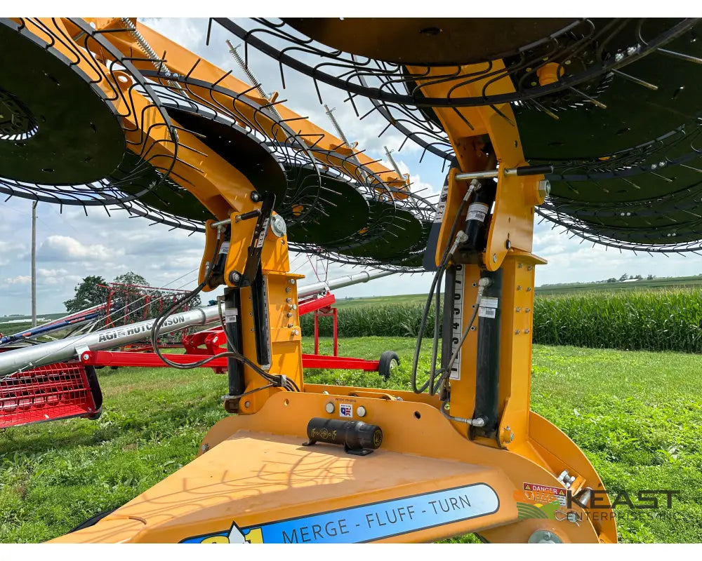 Fair 1700 17 Wheel Hay Rake - 32’ Working Width 60’’ Wheels 3 in 1 Turn Fluff and Merge Hay Rakes