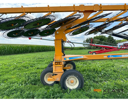 Fair 1700 17 Wheel Hay Rake - 32’ Working Width 60’’ Wheels 3 in 1 Turn Fluff and Merge Hay Rakes