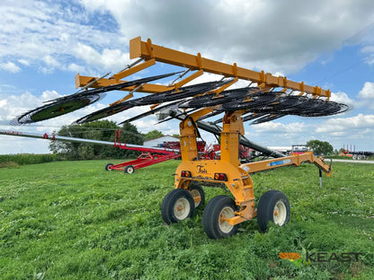 Fair 1700 17 Wheel Hay Rake - 32’ Working Width 60’’ Wheels 3 in 1 Turn Fluff and Merge Hay Rakes