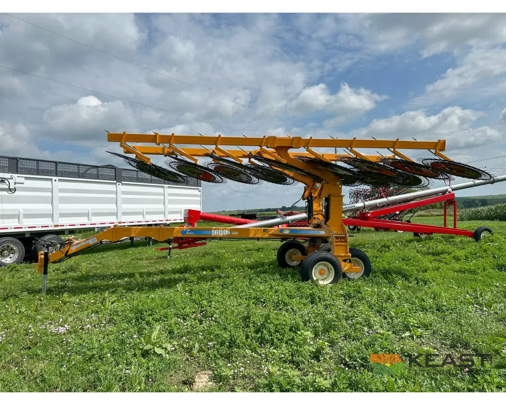 Fair 1700 17 Wheel Hay Rake - 32’ Working Width 60’’ Wheels 3 in 1 Turn Fluff and Merge Hay Rakes