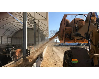 Fair Mfg 7200 LMH Payloader Bale Processor 98’’ Working Width 3 Bale Capacity Bale Processors