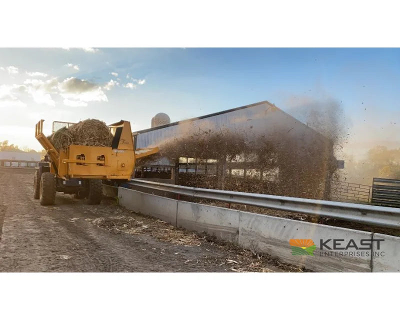 Fair Mfg 7200 LMH Payloader Bale Processor 98’’ Working Width 3 Bale Capacity Bale Processors