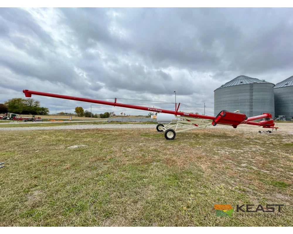 Farm King 1060 Auger 10’’ x 60’ Manual Swingaway Intake Scissor Lift Augers