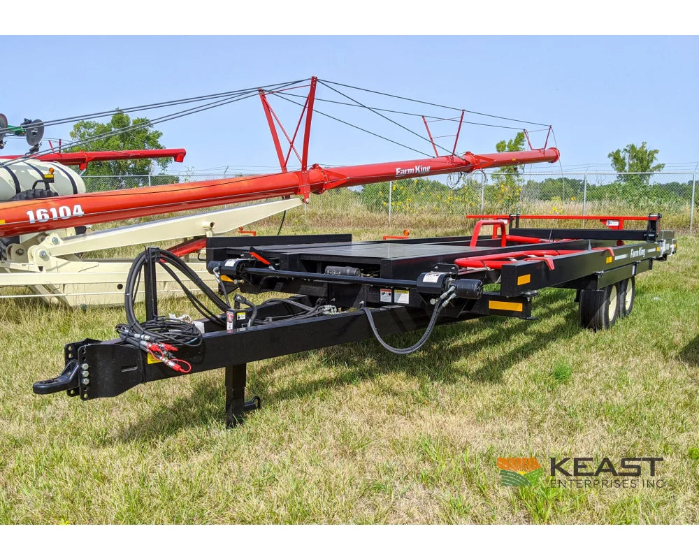 Farm King 2400 Round Bale Carrier - 8 Bale Capacity Self Loading Arm Feed Wagons