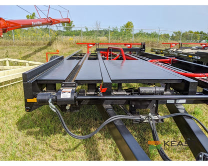 Farm King 2400 Round Bale Carrier - 8 Bale Capacity Self Loading Arm Feed Wagons