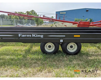 Farm King 2400 Round Bale Carrier - 8 Bale Capacity Self Loading Arm Feed Wagons