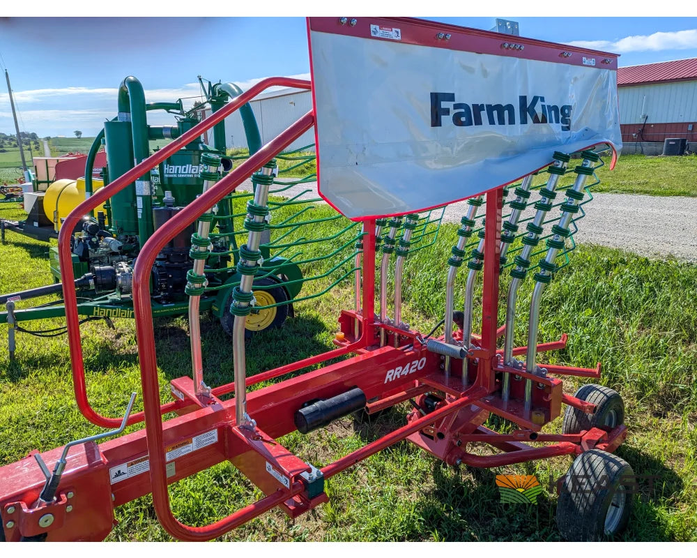 Farm King RR420FK Rotary Rake 13.8’ Working Width 6.5’ Transport Width Pull Type Hay Rakes