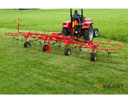 Farm King RT24 Vortex Tedder 24’ Working Width 6 Basket 9’8’’ Transport Width Tedders