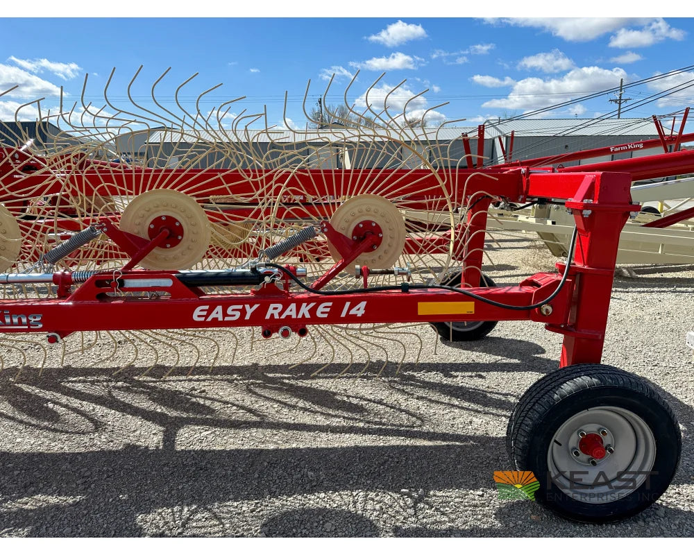 Farm King TVR12 / TVR14 Field Rake 12-14 Wheels 24’-27’ Working Width 8.5’ Transport Width Hay Rakes