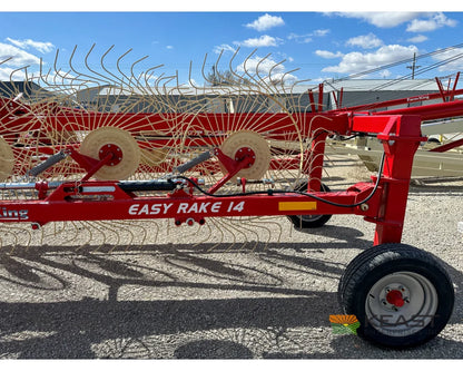 Farm King TVR12 / TVR14 Field Rake 12-14 Wheels 24’-27’ Working Width 8.5’ Transport Width Hay Rakes