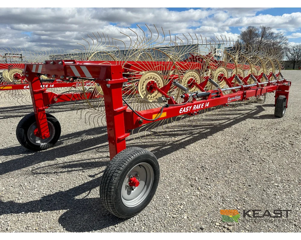 Farm King TVR12 / TVR14 Field Rake 12-14 Wheels 24’-27’ Working Width 8.5’ Transport Width Hay Rakes