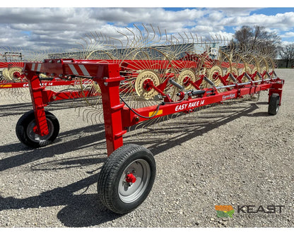 Farm King TVR12 / TVR14 Field Rake 12-14 Wheels 24’-27’ Working Width 8.5’ Transport Width Hay Rakes