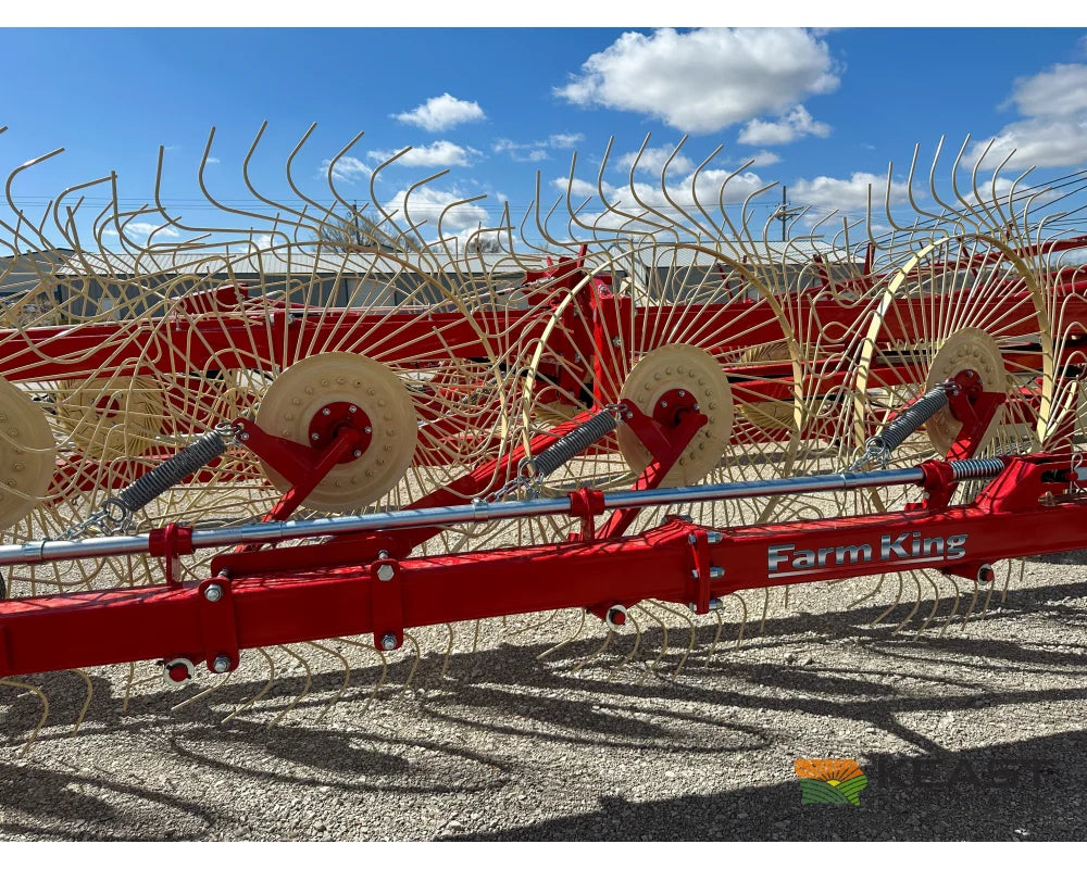 Farm King TVR12 / TVR14 Field Rake 12-14 Wheels 24’-27’ Working Width 8.5’ Transport Width Hay Rakes