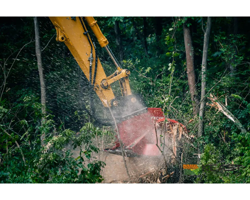 Fecon FDX52 Excavator Tree Disc Mulcher 52’’ Cutting Width 18+ Ton Excavators Mulchers