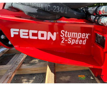 Fecon SHX33SX 2-Speed Stumpex 32’’ Bit 20–42 GPM Skid Steer Mount Stump Grinder